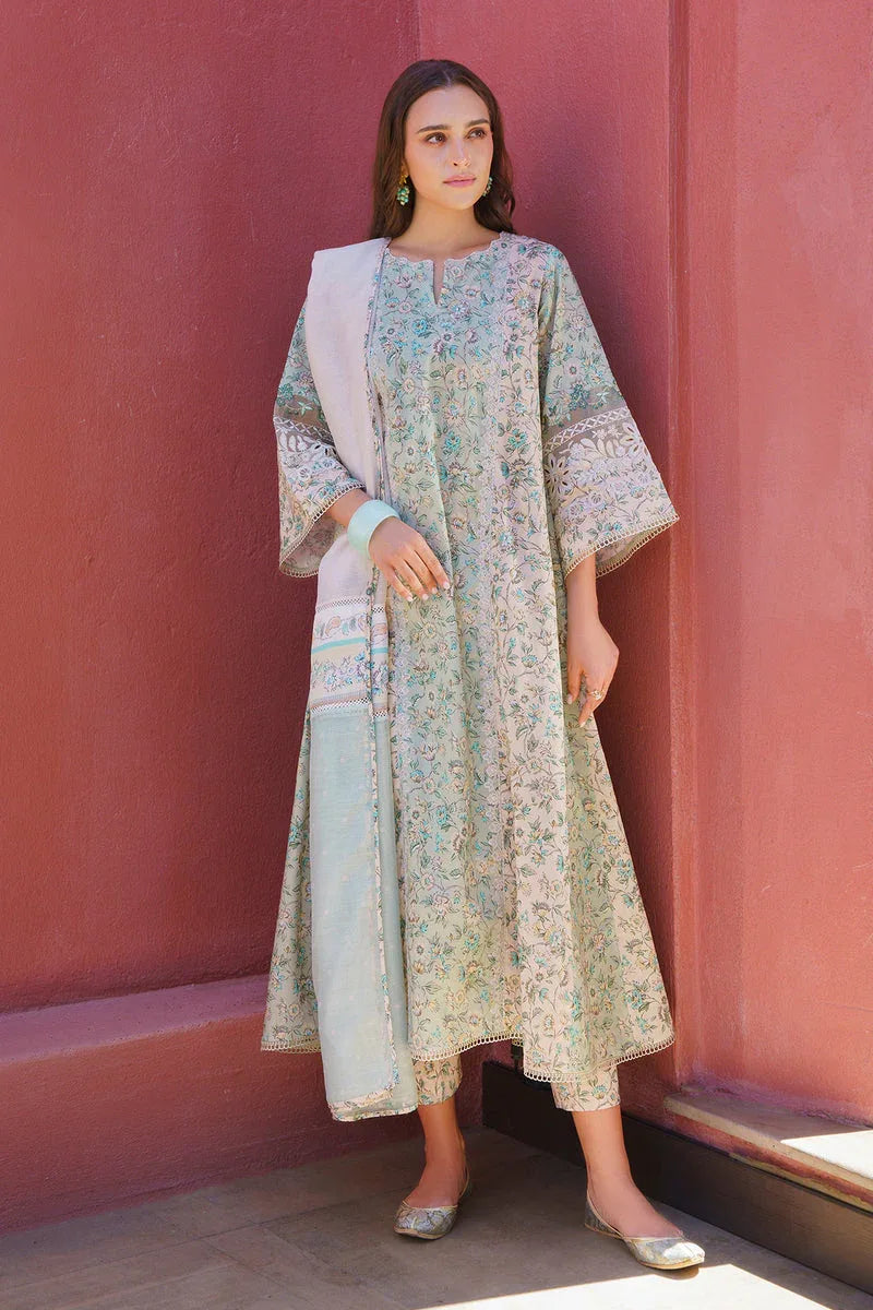 Baroque | Luxury Pret 24 | LAWN UF-577 - Aqsa Fabrics