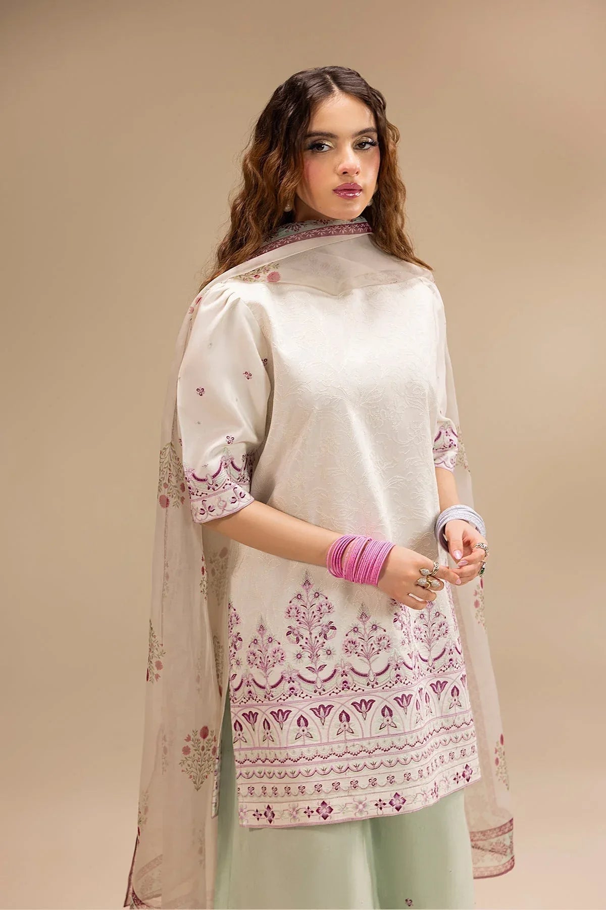 Erum Khan | Lillia Summer Edit | Pearl Blush - Aqsa Fabrics