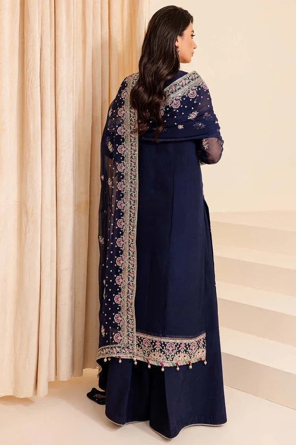Farasha | Lumiere Formals | NAVY NOIR - Aqsa Fabrics