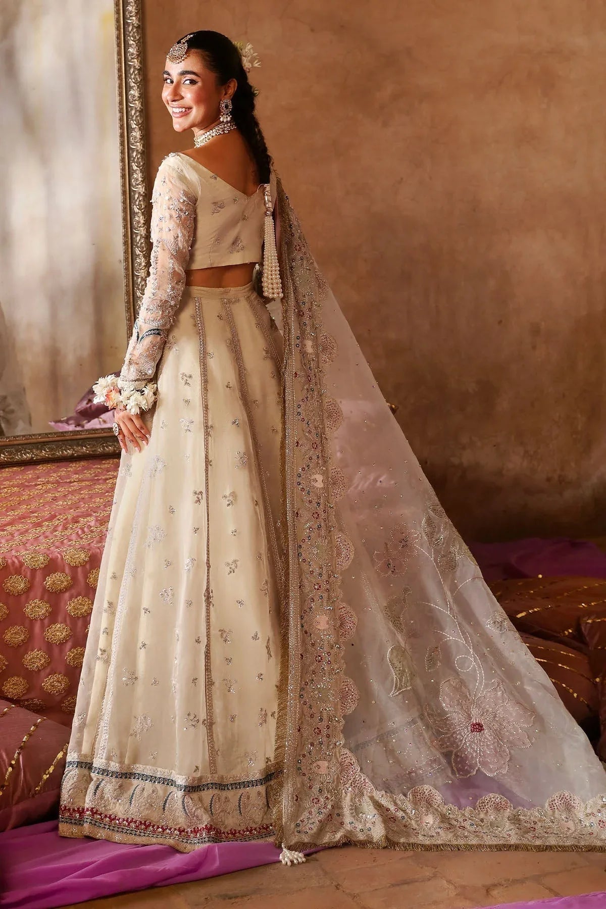 Nureh | Jhoomro Wedding Formals | NL-72 CHANDNI - Aqsa Fabrics