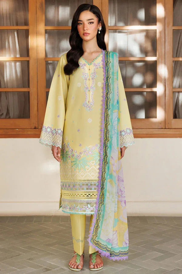 Farasha | Summer Weaves Embroidered Lawn | Daisy Dreams - Aqsa Fabrics