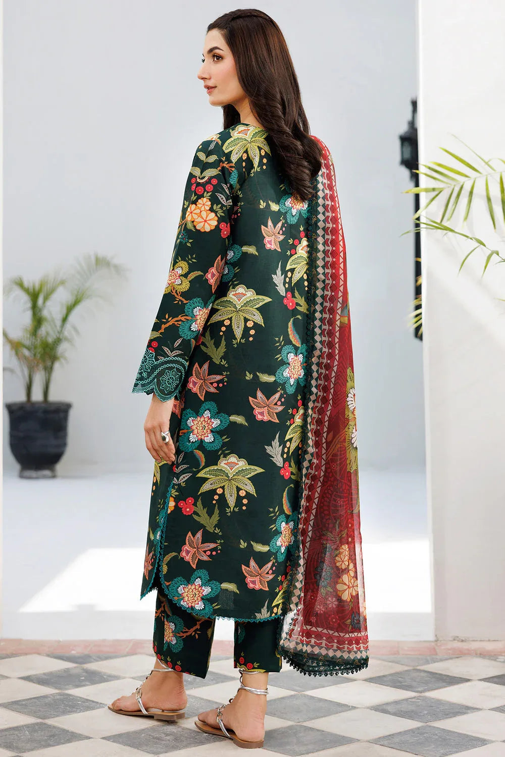 Farasha | Printed Essentials | Blossom Charm - Aqsa Fabrics