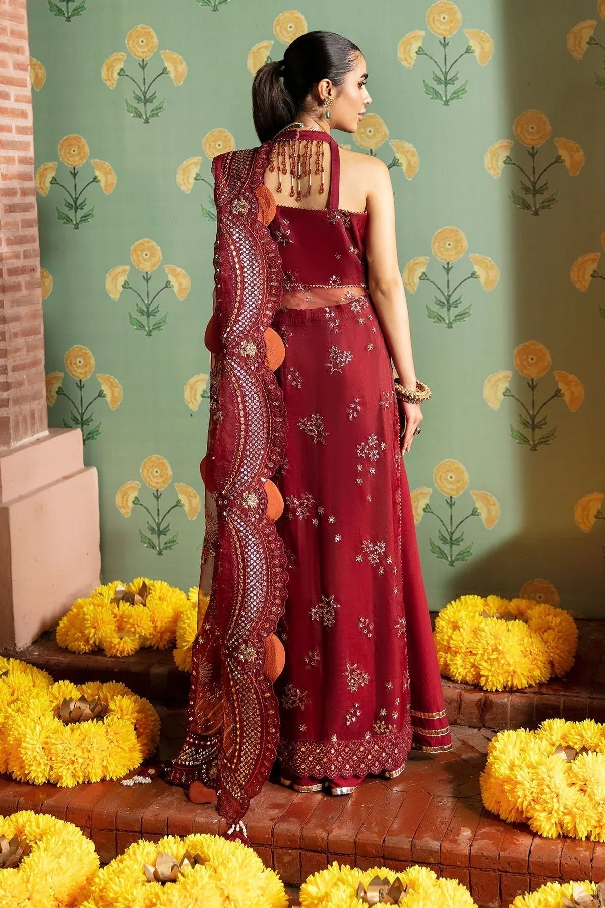 Nureh | Jhoomro Wedding Formals | NL-53 - MAHRO - Aqsa Fabrics