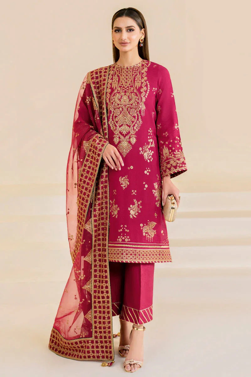 Jazmin | Formals Collection | Raw Silk UR-7022 - Aqsa Fabrics