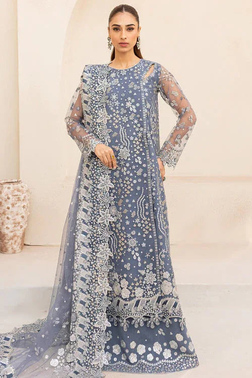 Farasha | Lu Zella Premium Formals 25 | Dusky Shadow - Aqsa Fabrics