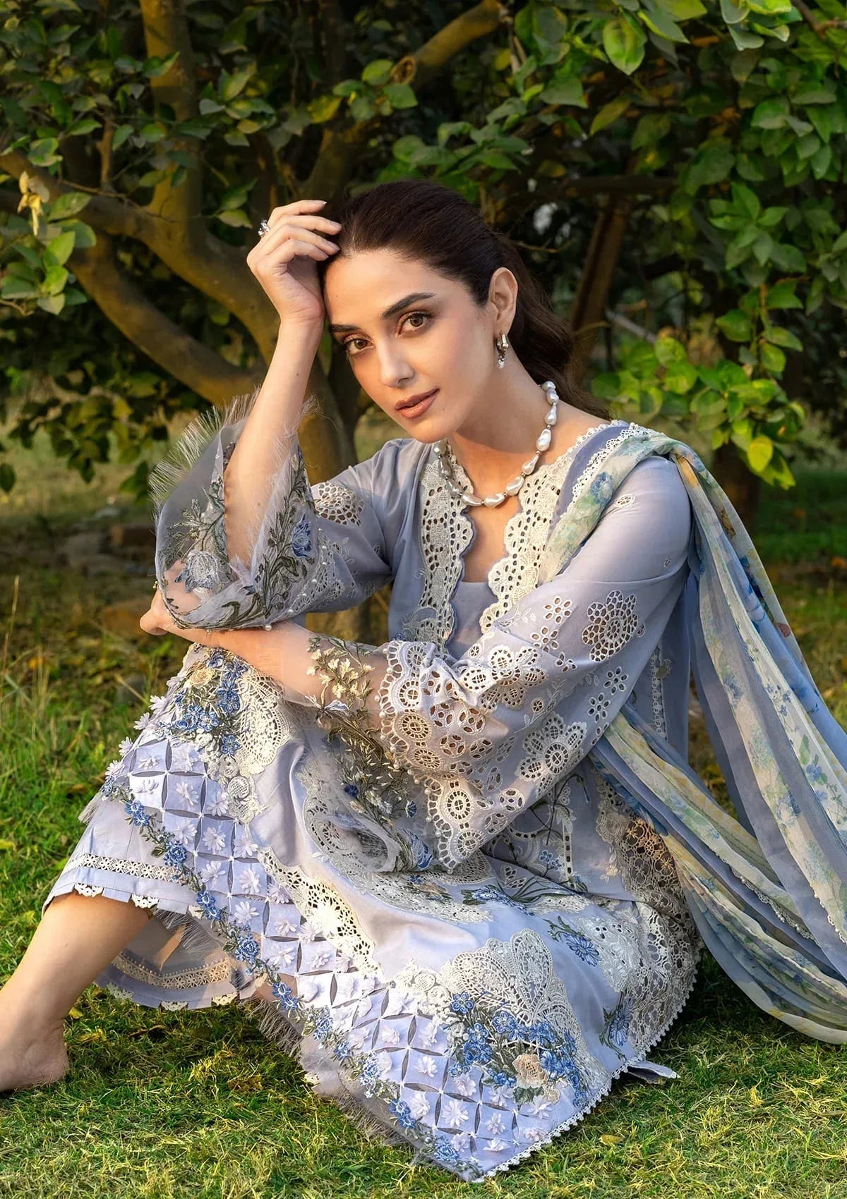 ELY-12 SKY BLISS - Aqsa Fabrics