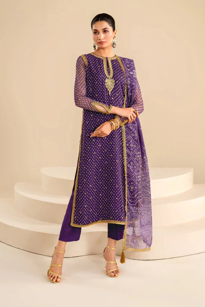 Baroque | Luxury Pret 24 | CHIFFON UF-625 - Aqsa Fabrics