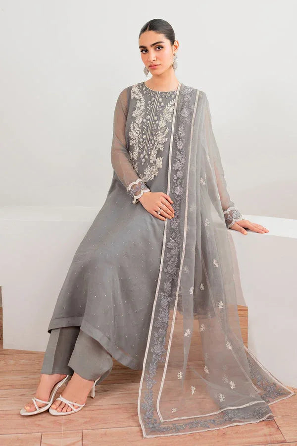 Baroque | Luxury Pret 25 | EMBROIDERED CHIFFON PR-991 - Aqsa Fabrics