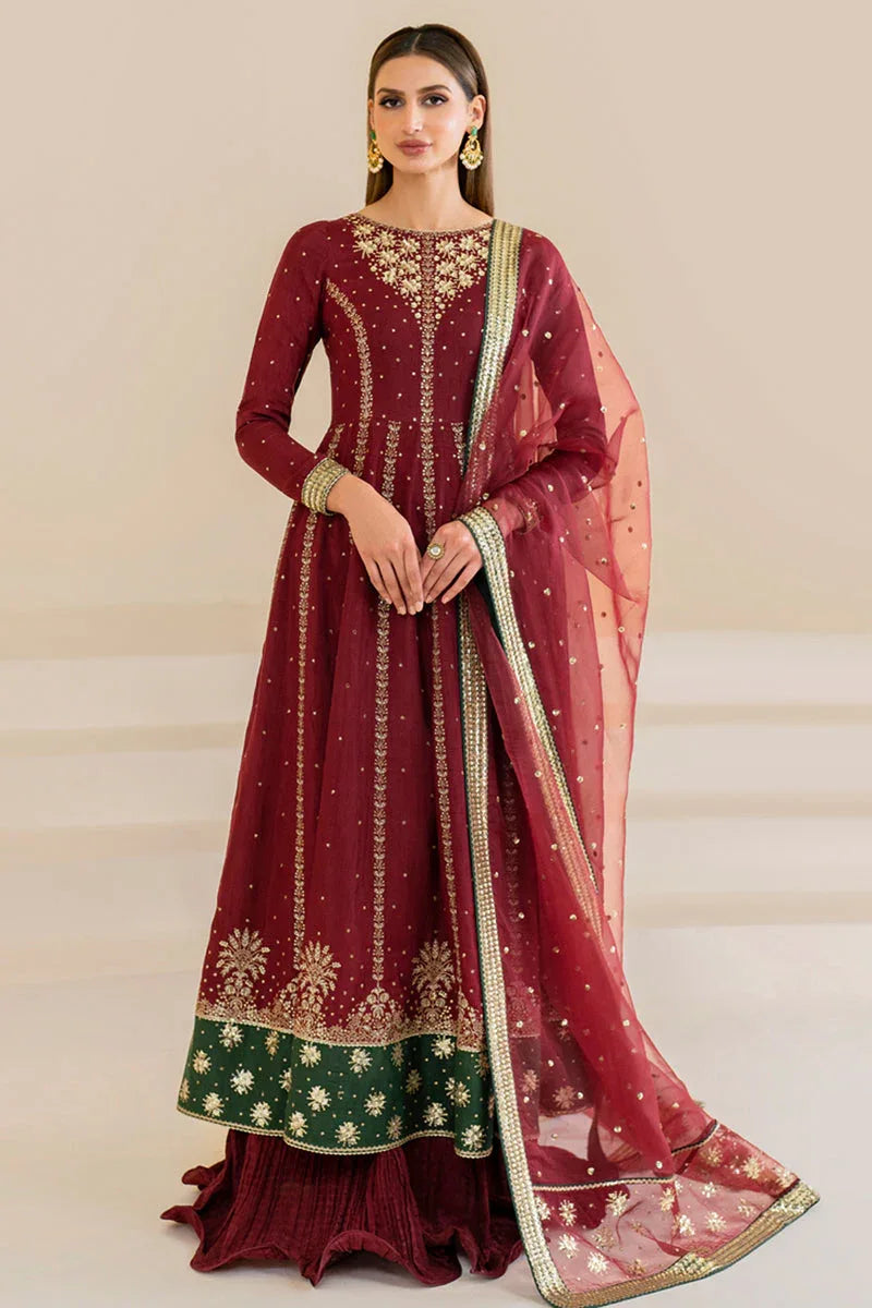 Jazmin | Formals Collection | Raw Silk UR-7018 - Aqsa Fabrics