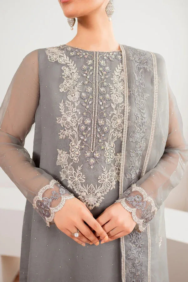 Baroque | Luxury Pret 25 | EMBROIDERED CHIFFON PR-991 - Aqsa Fabrics