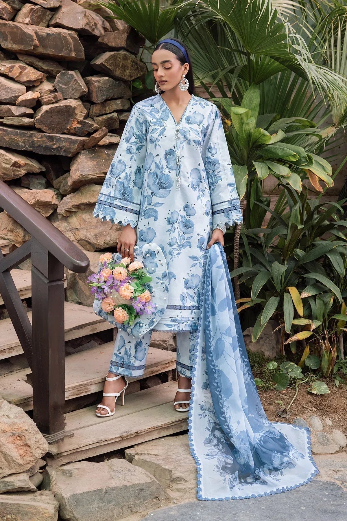 Alizeh | Sheen Lawn Prints 24 | GLORY - Aqsa Fabrics