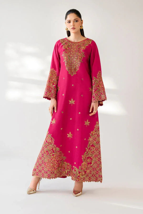 Baroque | Luxury Pret 25 | EMBROIDERED RAW SILK PR-1165 - Aqsa Fabrics