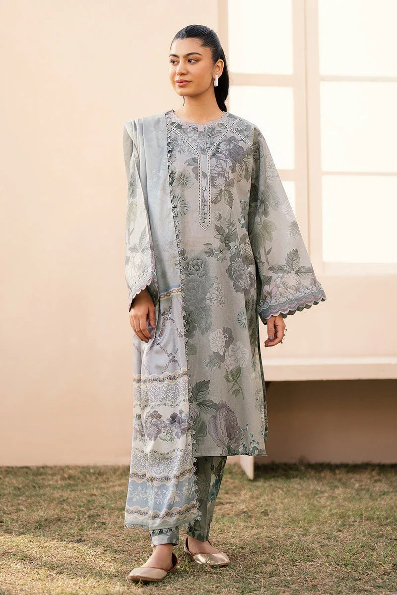 Baroque | Luxury Pret 24 | LAWN UF-605 - Aqsa Fabrics