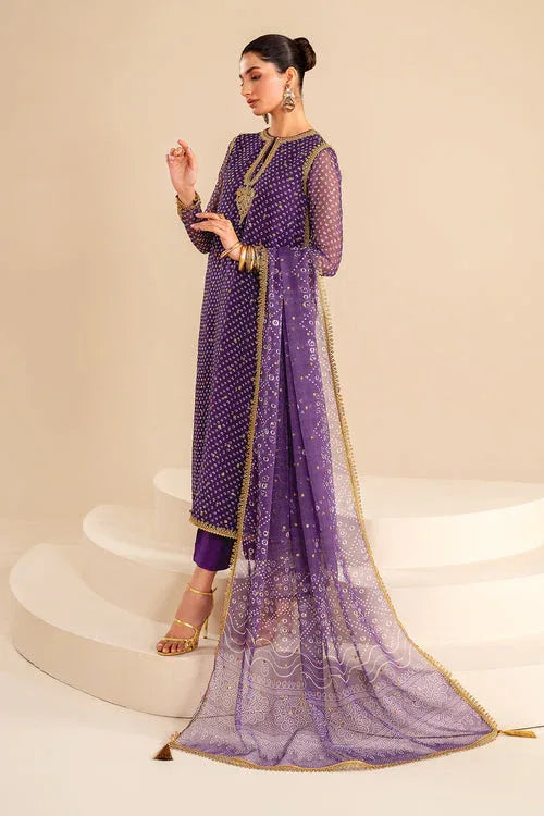 Baroque | Luxury Pret 24 | CHIFFON UF-625 - Aqsa Fabrics