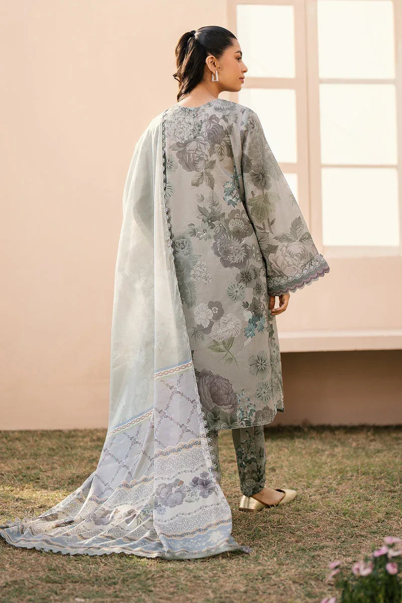 Baroque | Luxury Pret 24 | LAWN UF-605 - Aqsa Fabrics