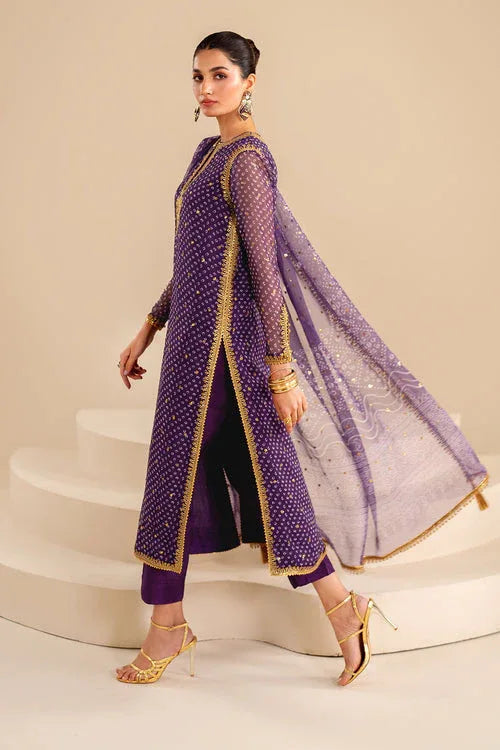 Baroque | Luxury Pret 24 | CHIFFON UF-625 - Aqsa Fabrics