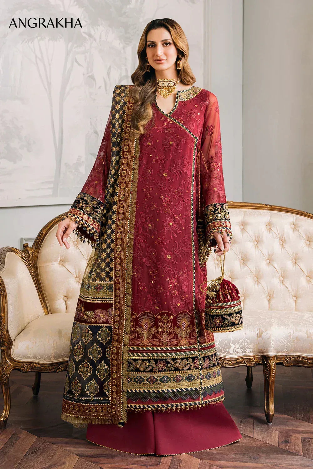 Baroque | Chantelle Embroidered Collection | CH12-07 - Aqsa Fabrics