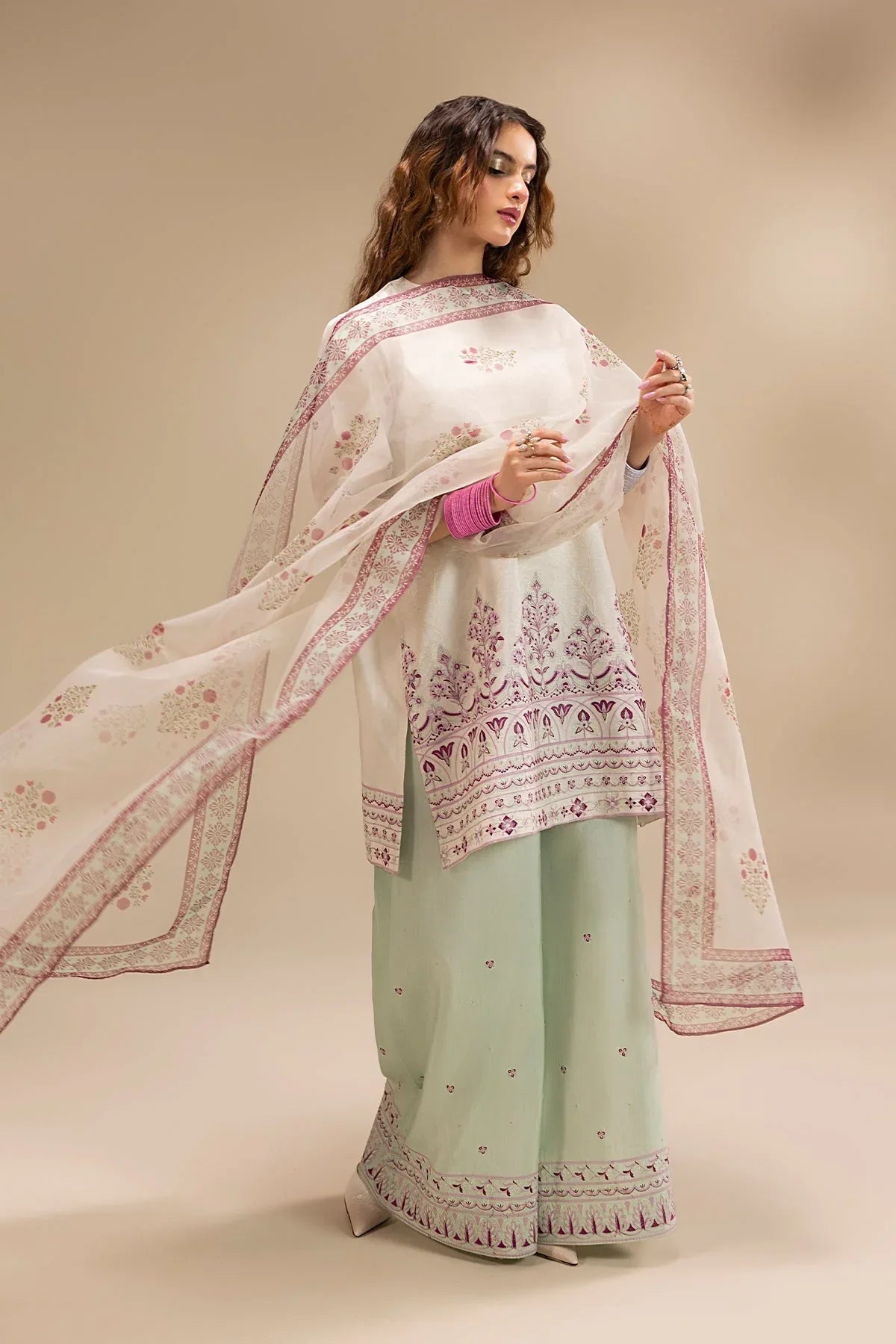 Erum Khan | Lillia Summer Edit | Pearl Blush - Aqsa Fabrics
