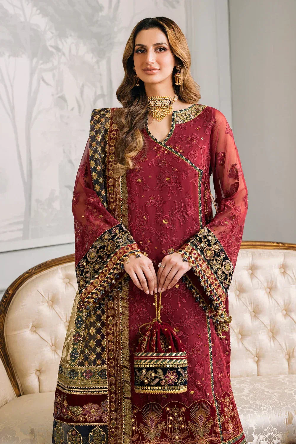 Baroque | Chantelle Embroidered Collection | CH12-07 - Aqsa Fabrics