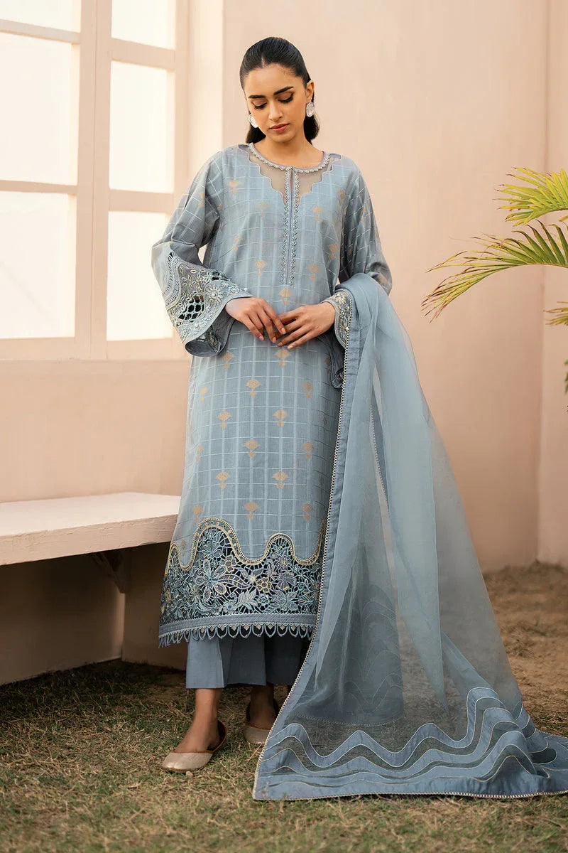 Baroque | Luxury Pret 24 | JACQUARD LAWN UF-606 - Aqsa Fabrics