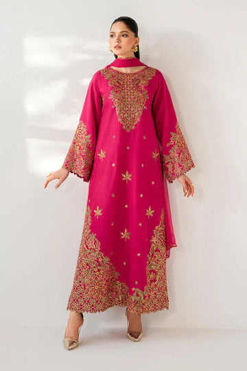 Baroque | Luxury Pret 25 | EMBROIDERED RAW SILK PR-1165 - Aqsa Fabrics