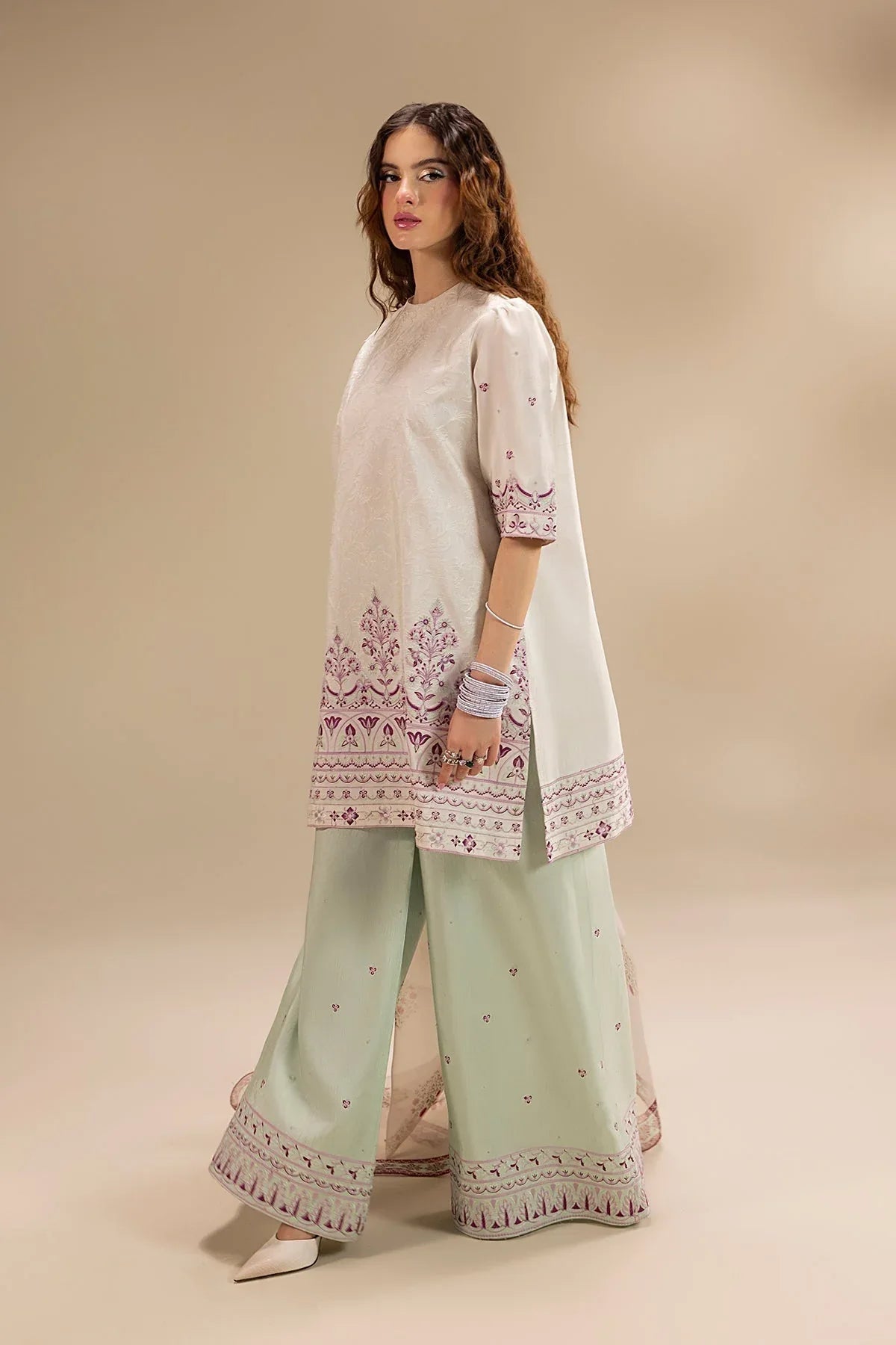Erum Khan | Lillia Summer Edit | Pearl Blush - Aqsa Fabrics