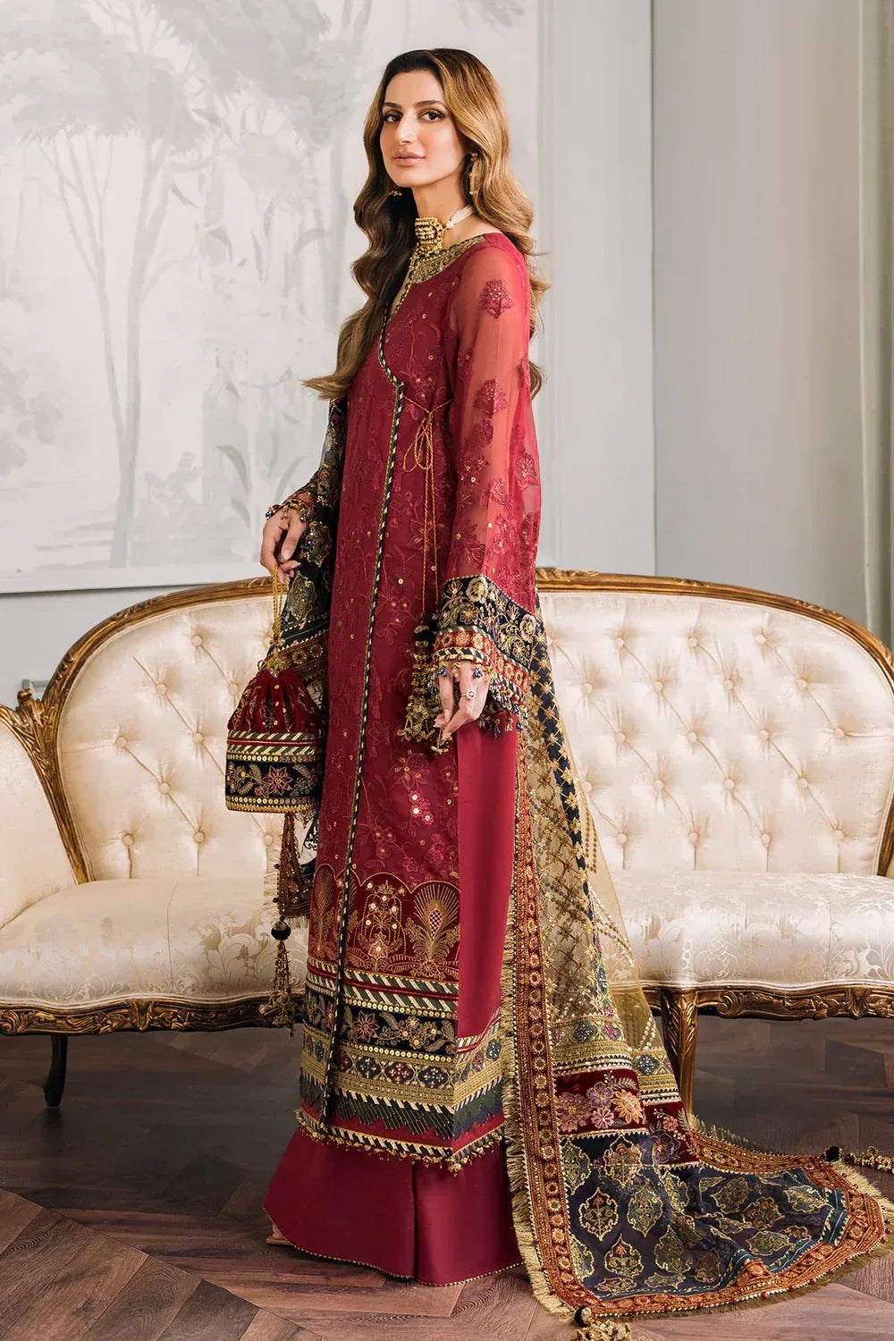 Baroque | Chantelle Embroidered Collection | CH12-07 - Aqsa Fabrics