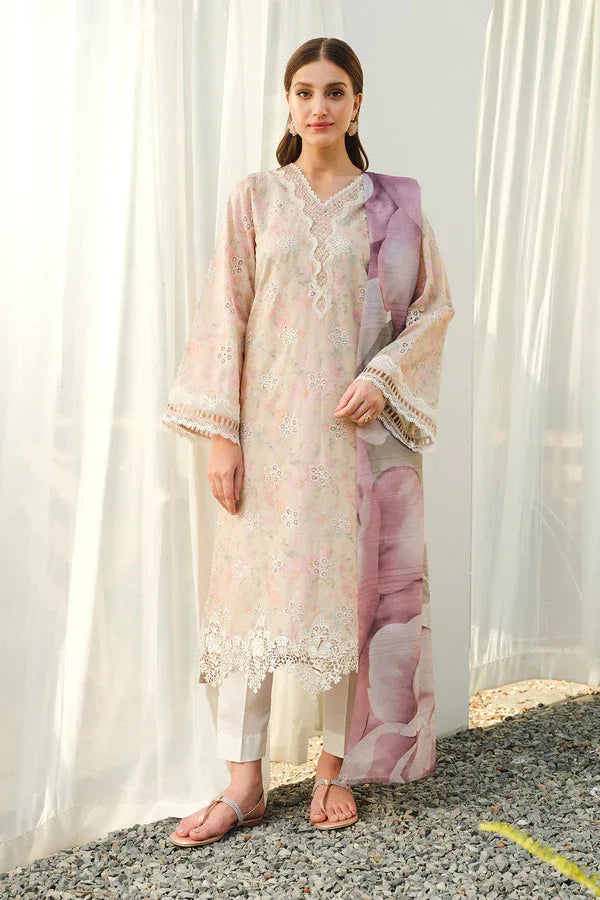 Baroque | Luxury Pret 24 | LAWN UF-660 - Aqsa Fabrics