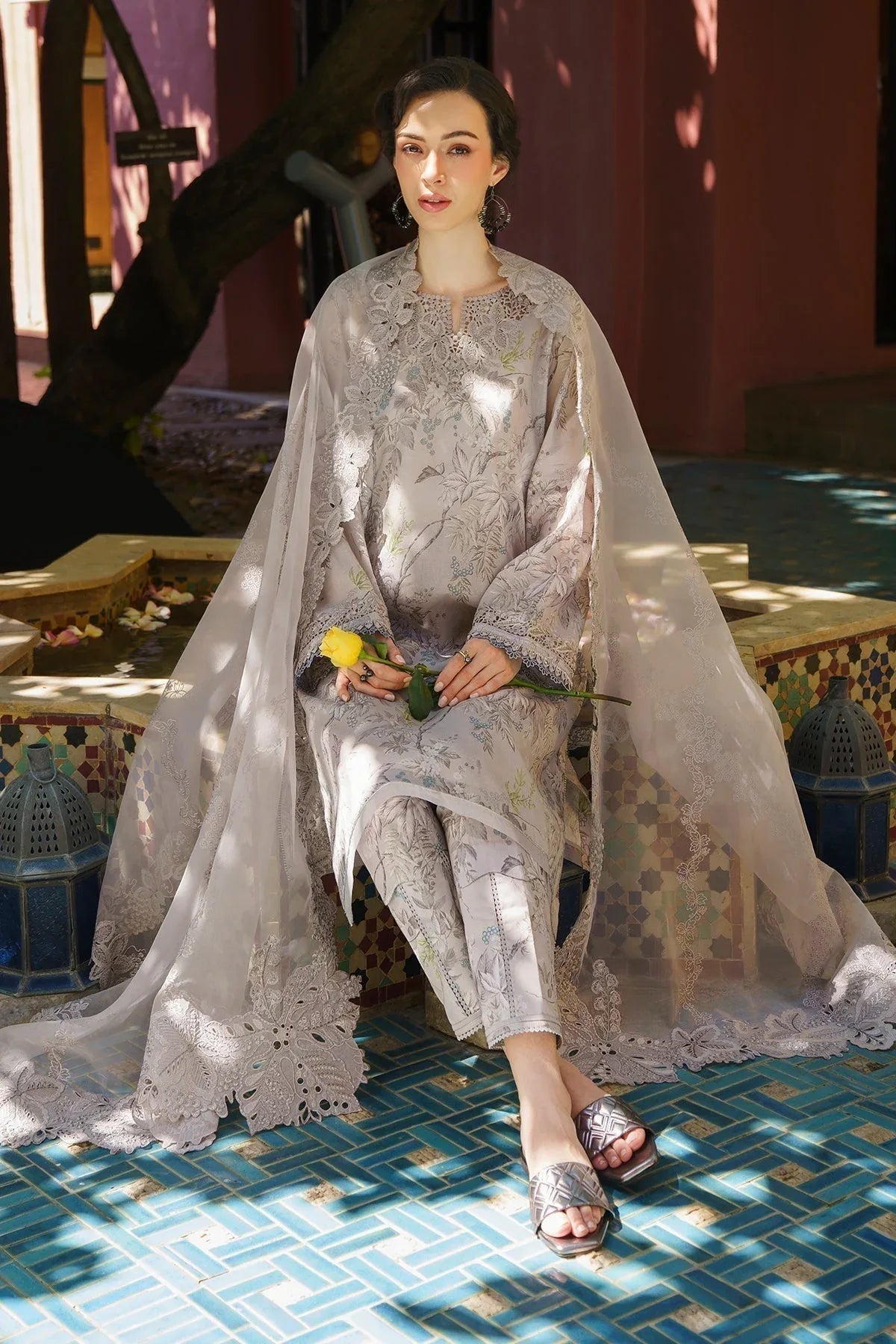 Baroque | Lawn Collection 24 | UF-578 - Aqsa Fabrics