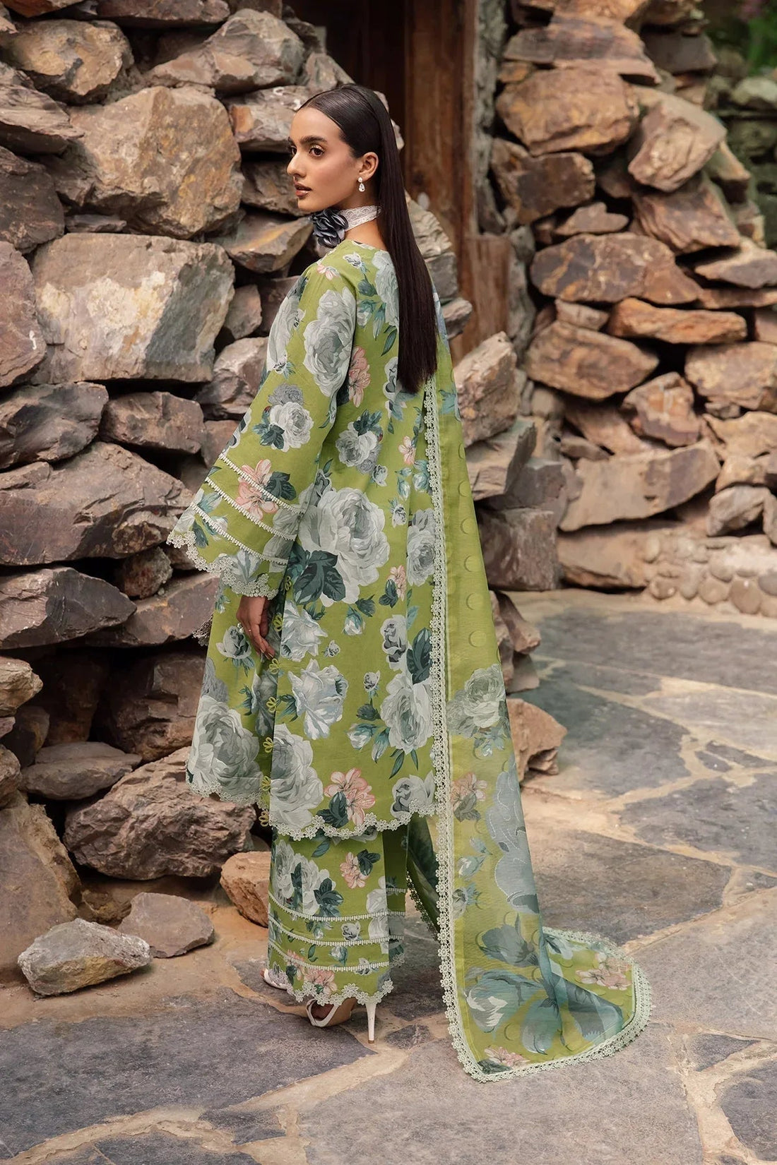 Alizeh | Sheen Lawn Prints 24 | JAZMIN - Aqsa Fabrics