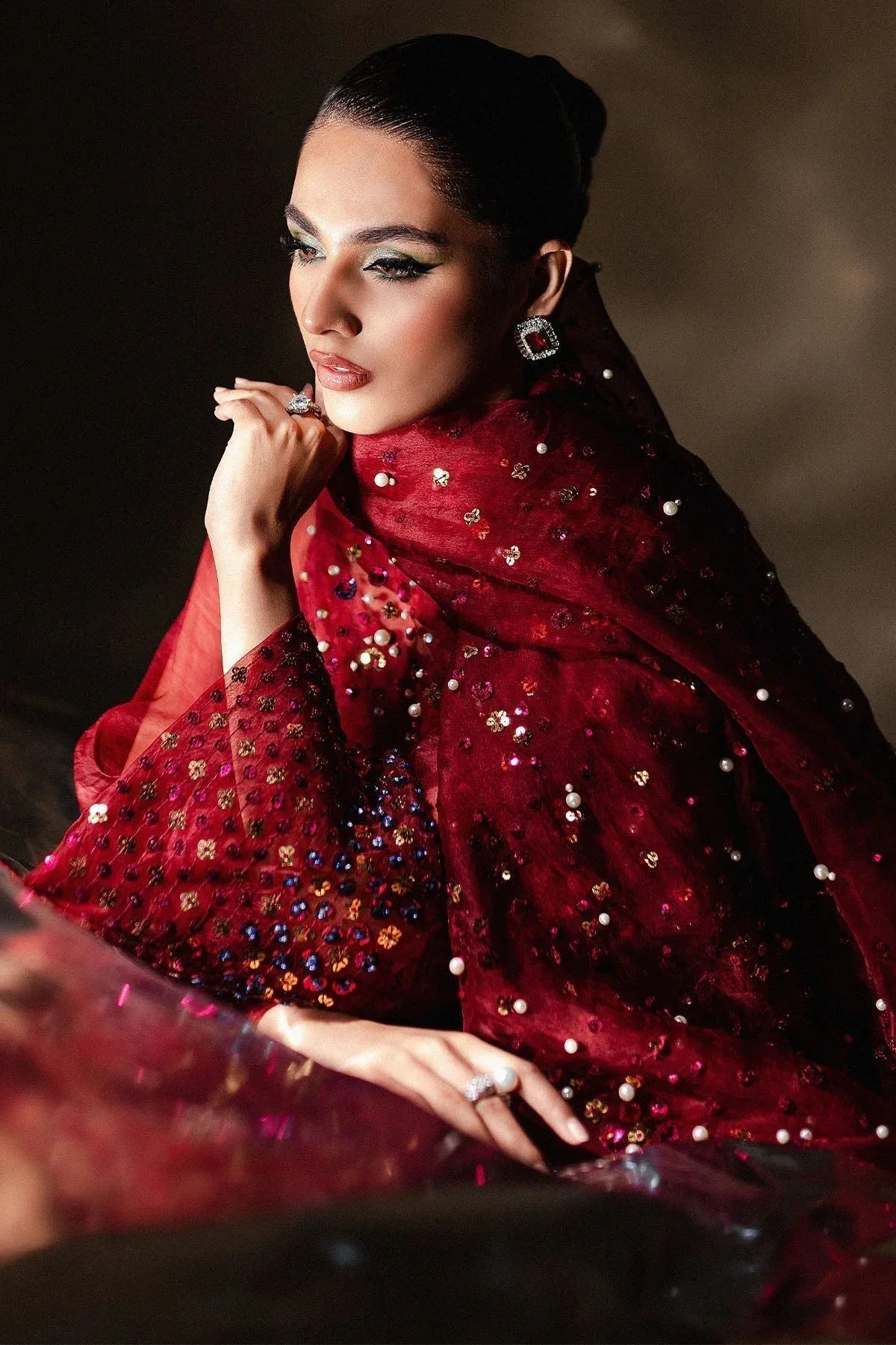 Nureh | Tiny Twinkles | LOVE STRUCK - Aqsa Fabrics