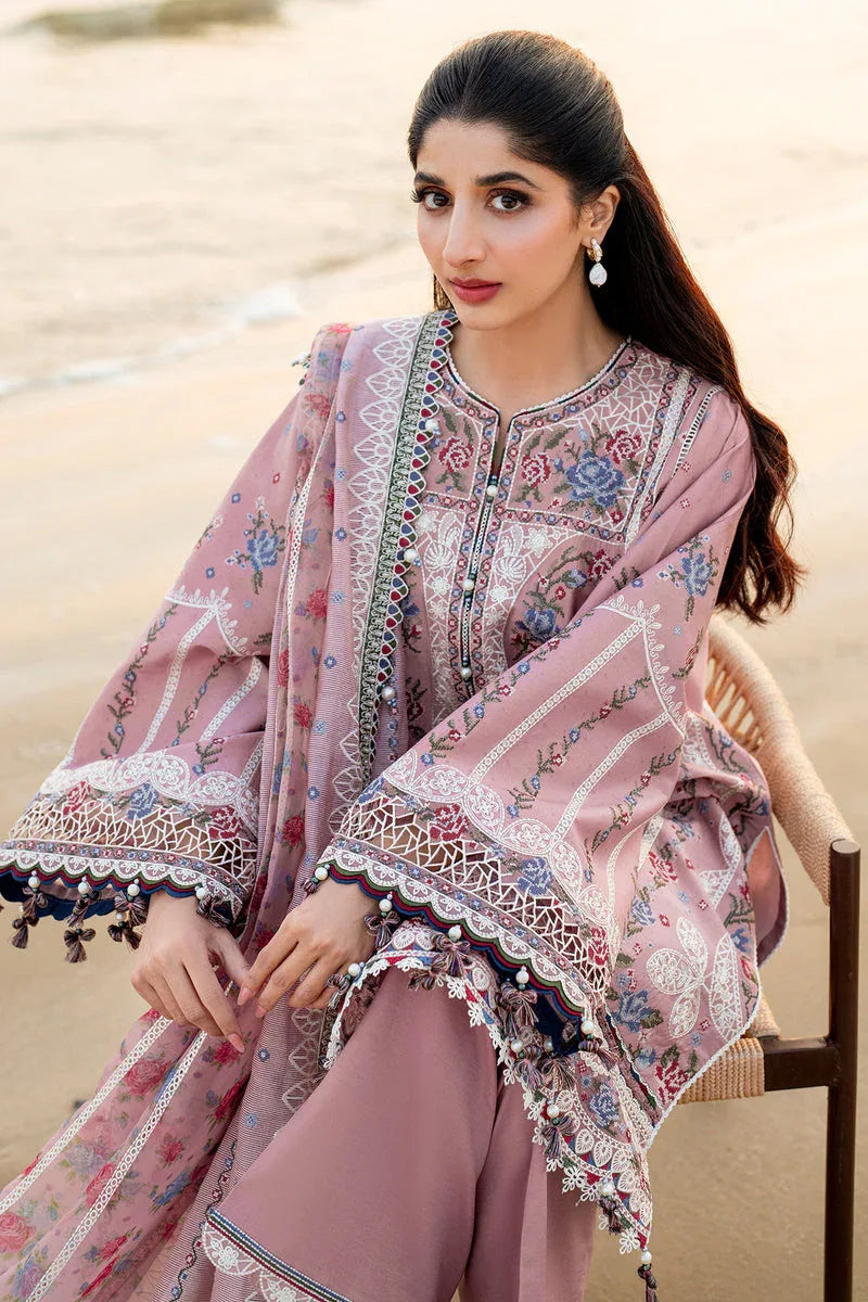 Jazmin | Shahkaar Luxury Lawn 25 | SL25-D2 - Aqsa Fabrics