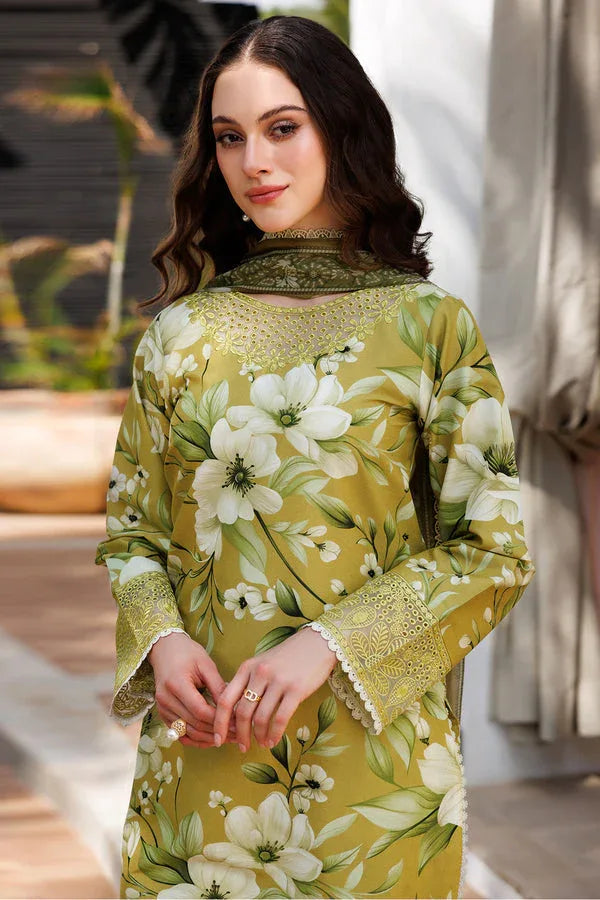 Farasha | Printed Essentials | Marigold Haze - Aqsa Fabrics