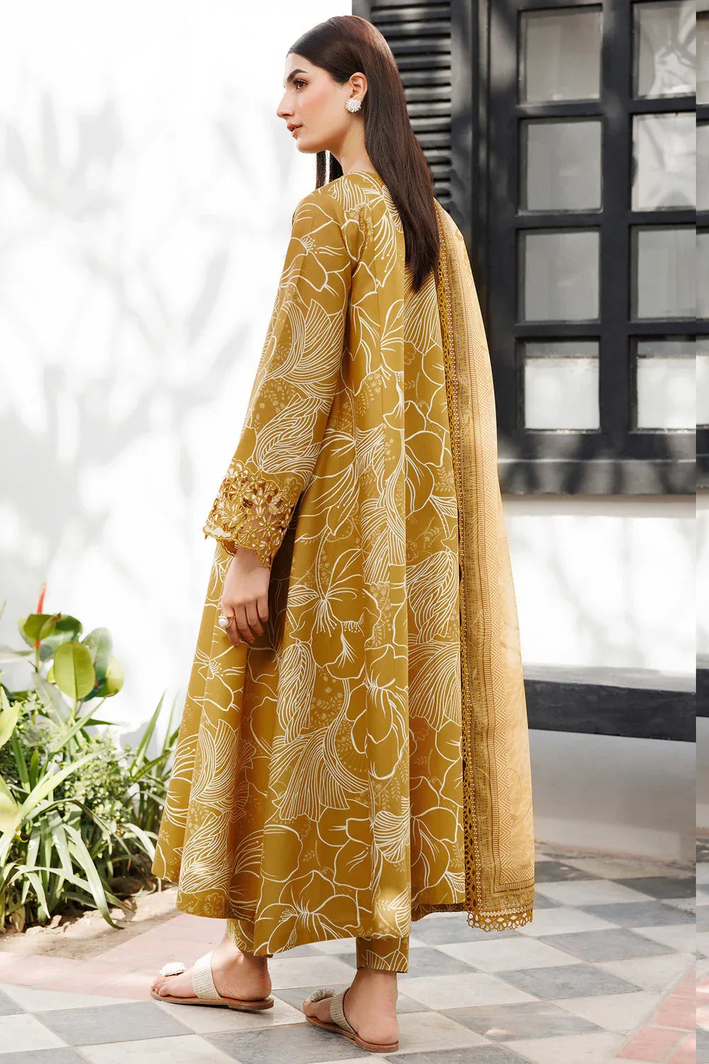 Farasha | Printed Essentials | Dune Aura - Aqsa Fabrics