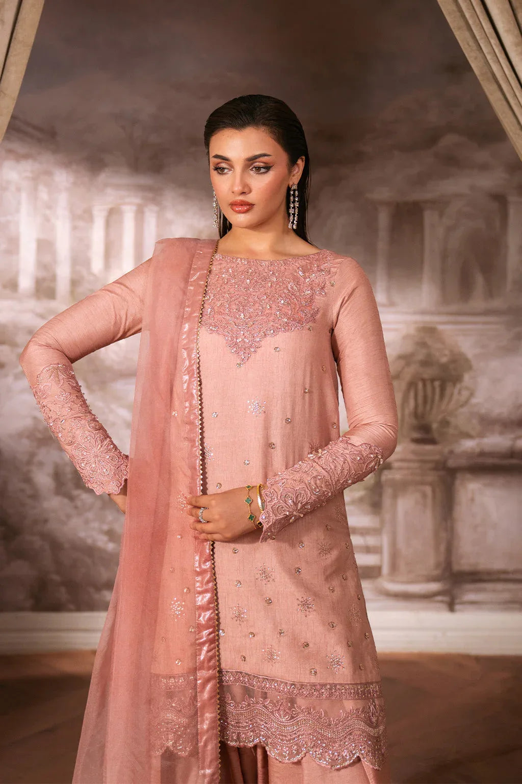 Neeshay | Luxe Pret |Fiore - Aqsa Fabrics