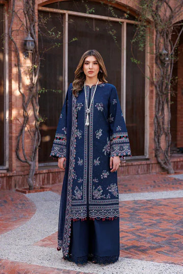 Farasha | Kaavish Lawn 24 | DEEP SAPPHIRE - Aqsa Fabrics
