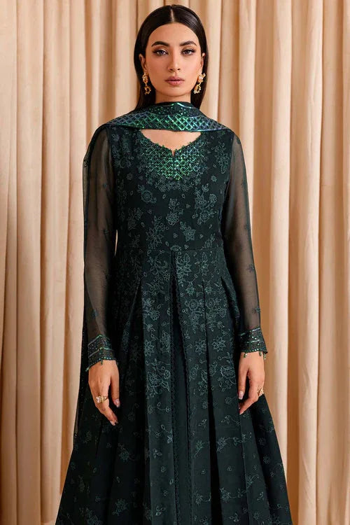 Farasha | Lumiere Formals | ENCHANTED SAGE - Aqsa Fabrics