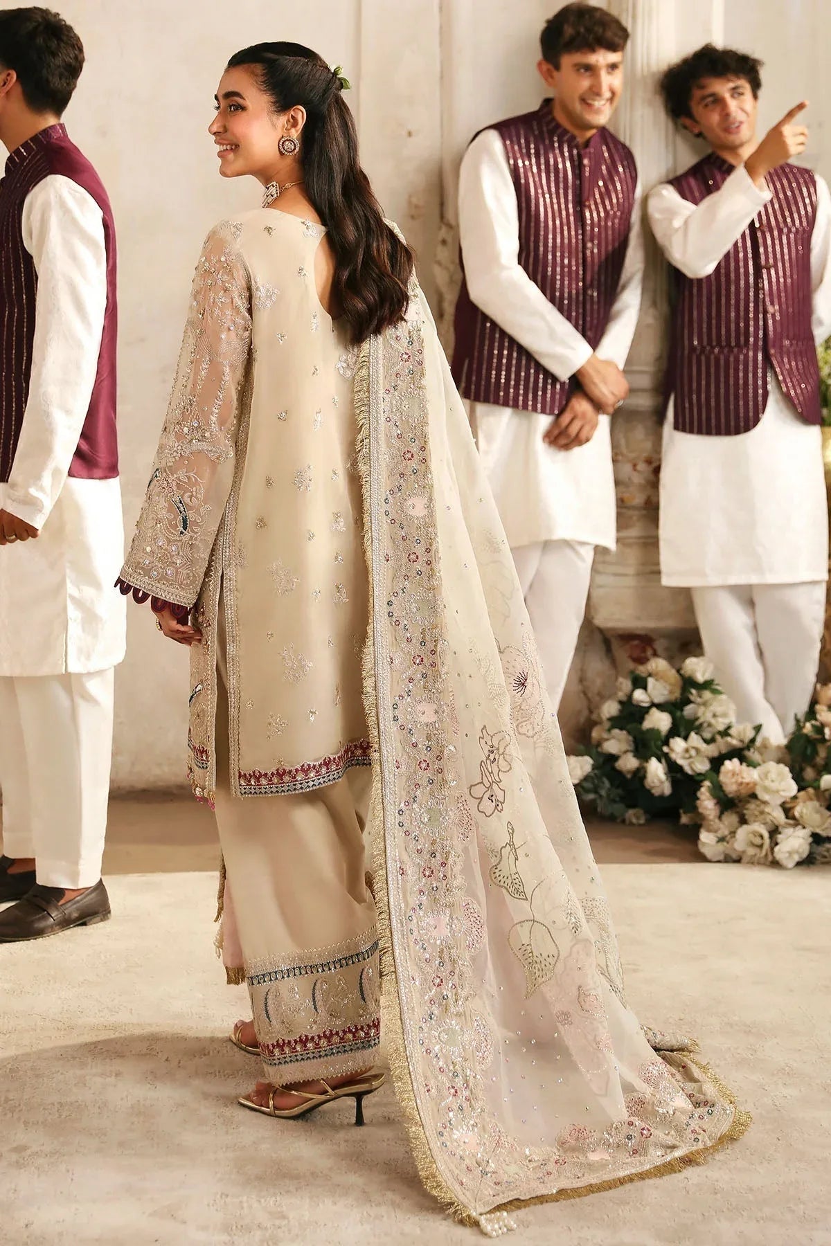 Nureh | Jhoomro Wedding Formals | NL-72 CHANDNI - Aqsa Fabrics