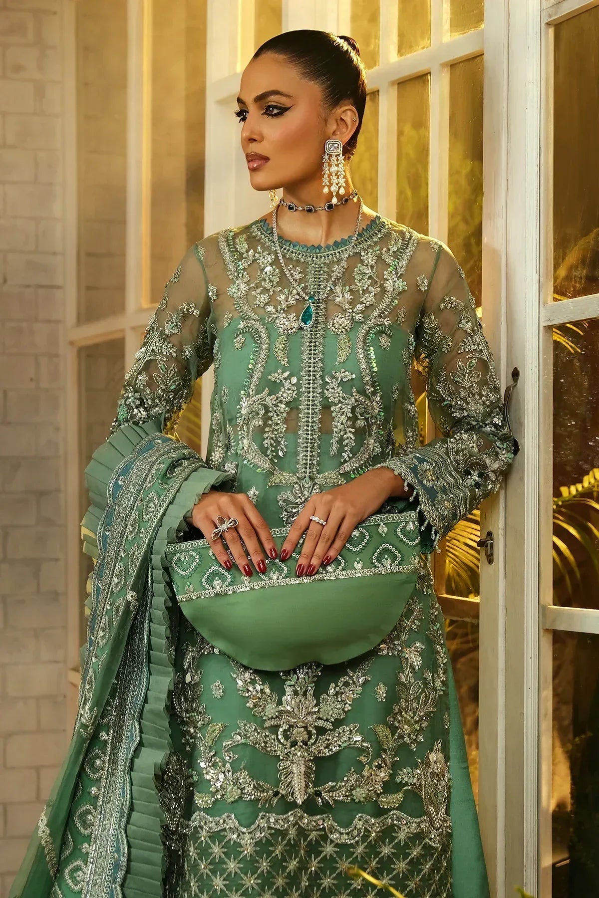 Mina Kashif | Kahani Luxury Formals 23 | Menara - Aqsa Fabrics