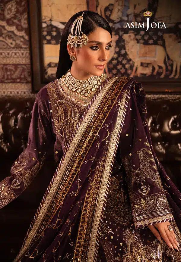 Asim Jofa | Makhmal Wedding Velvet 23 | AJMM-06 - Aqsa Fabrics