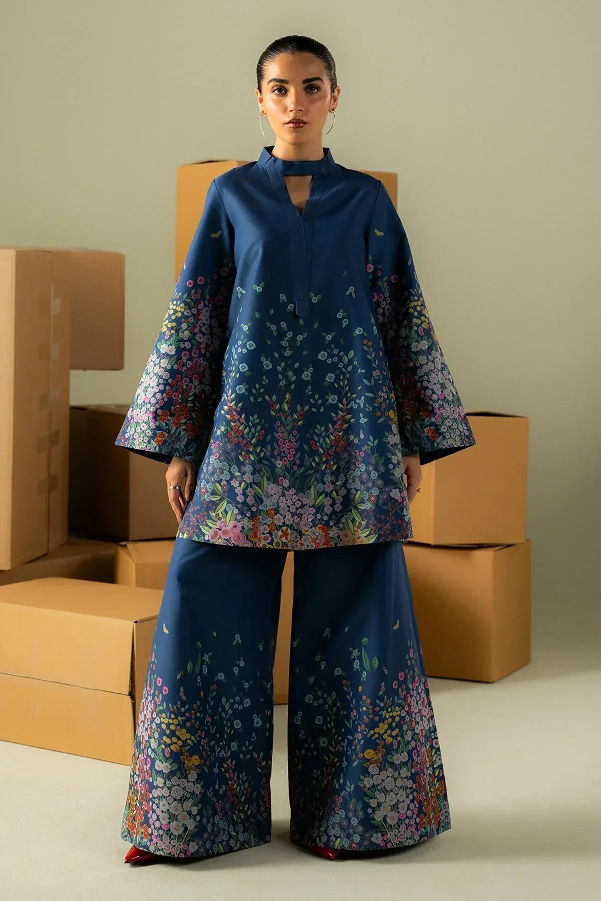 Afrozeh | Cords | Muted - Aqsa Fabrics