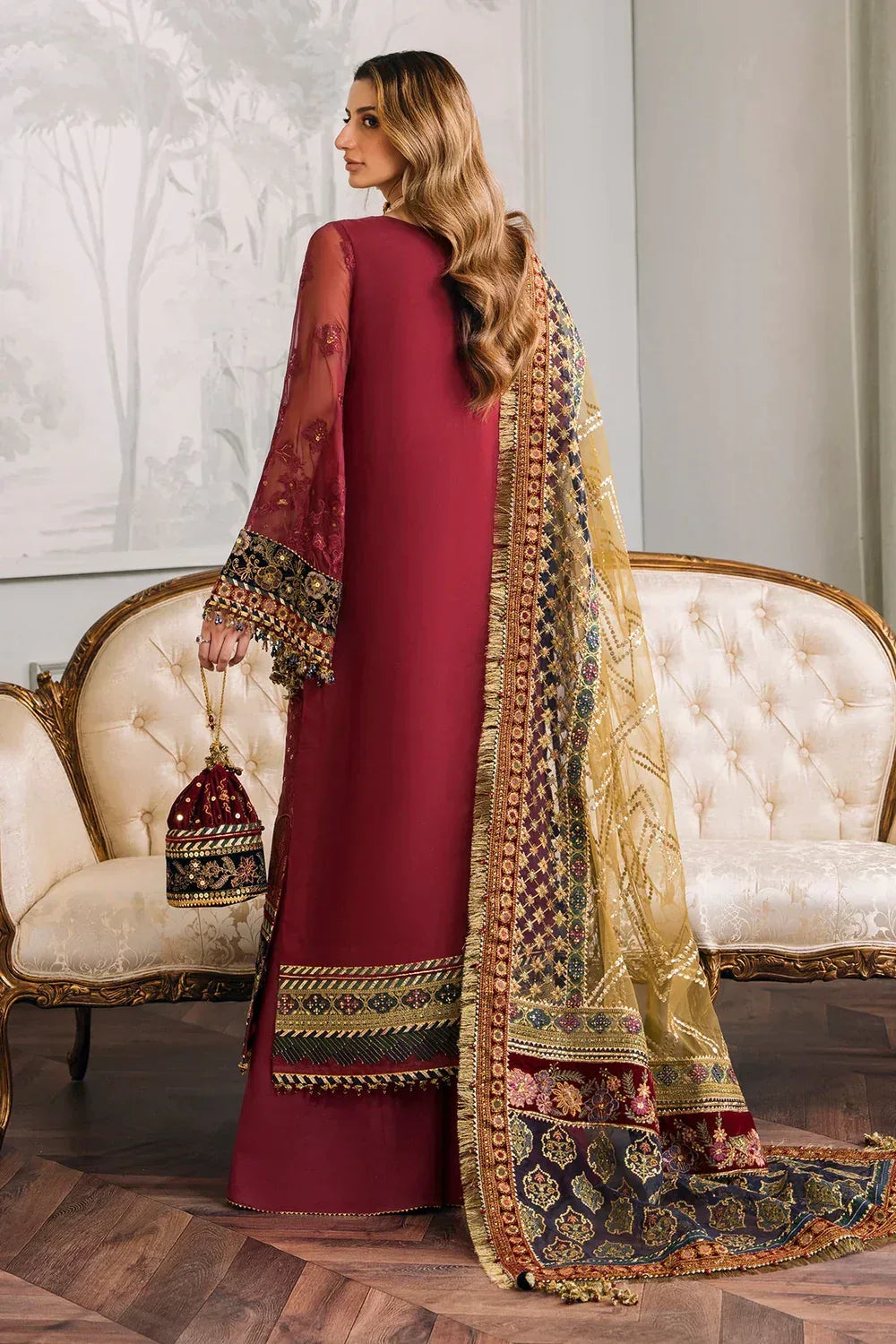 Baroque | Chantelle Embroidered Collection | CH12-07 - Aqsa Fabrics