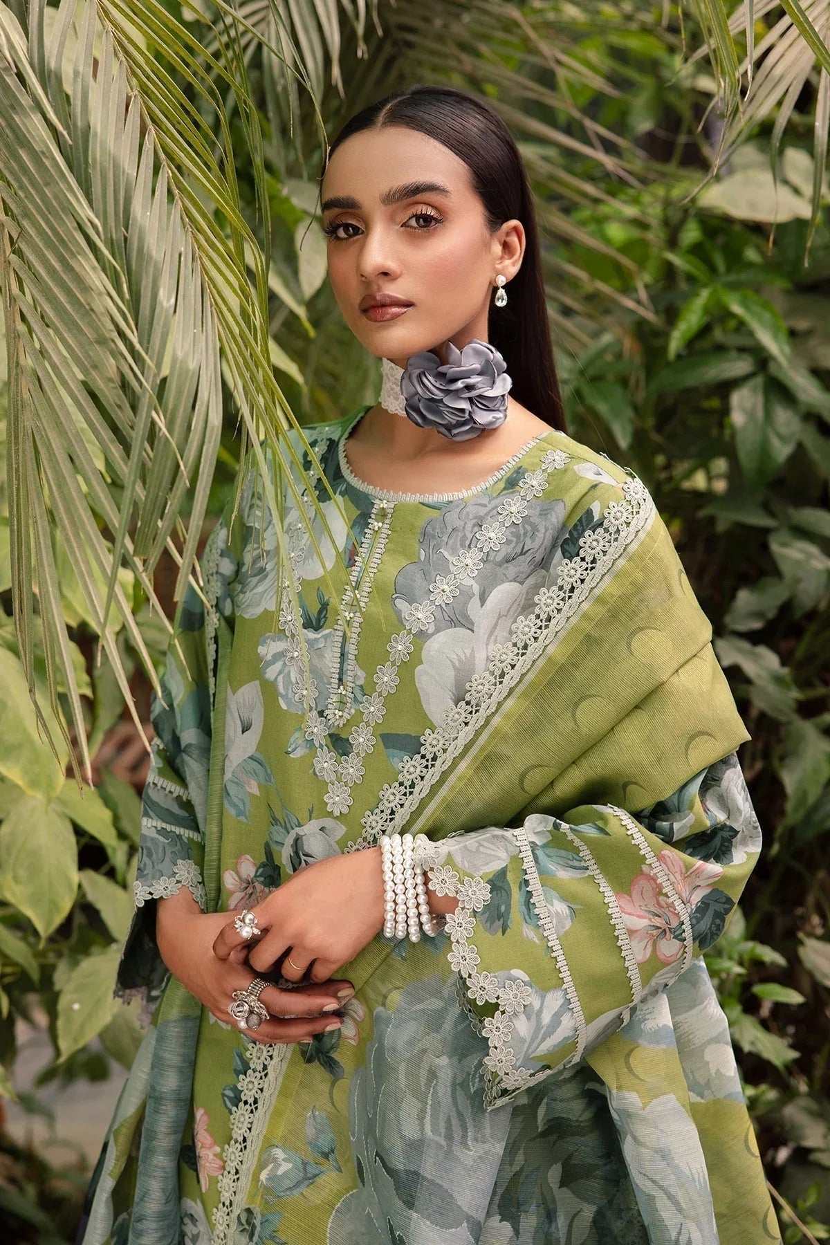 Alizeh | Sheen Lawn Prints 24 | JAZMIN - Aqsa Fabrics