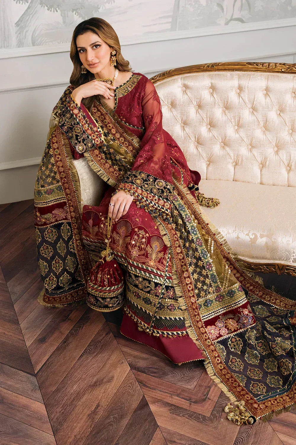 Baroque | Chantelle Embroidered Collection | CH12-07 - Aqsa Fabrics