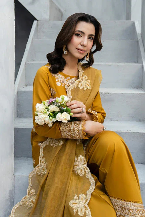 Imrozia Premium | Whispers  of Fall | SP-121 Aureline - Aqsa Fabrics