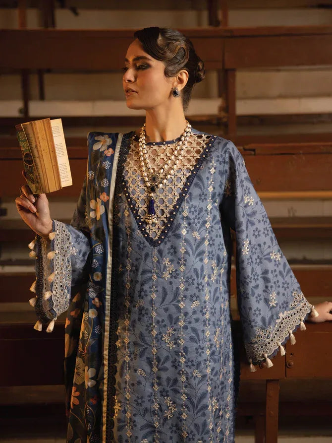 Faiza Faisal | Maya Luxury Lawn | Gamze - Aqsa Fabrics