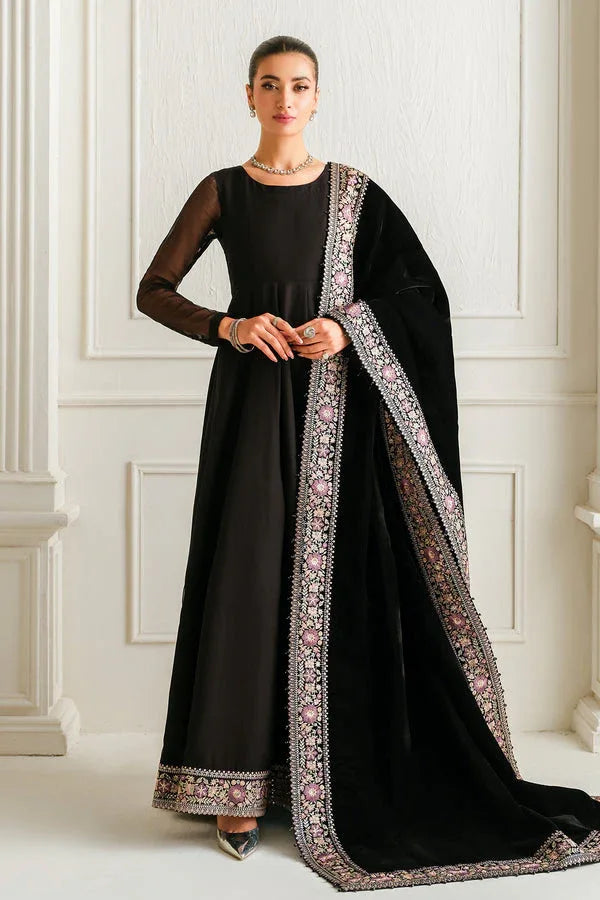Baroque | Luxury Pret 25 | EMBROIDERED CHIFFON PR-1019 - Aqsa Fabrics