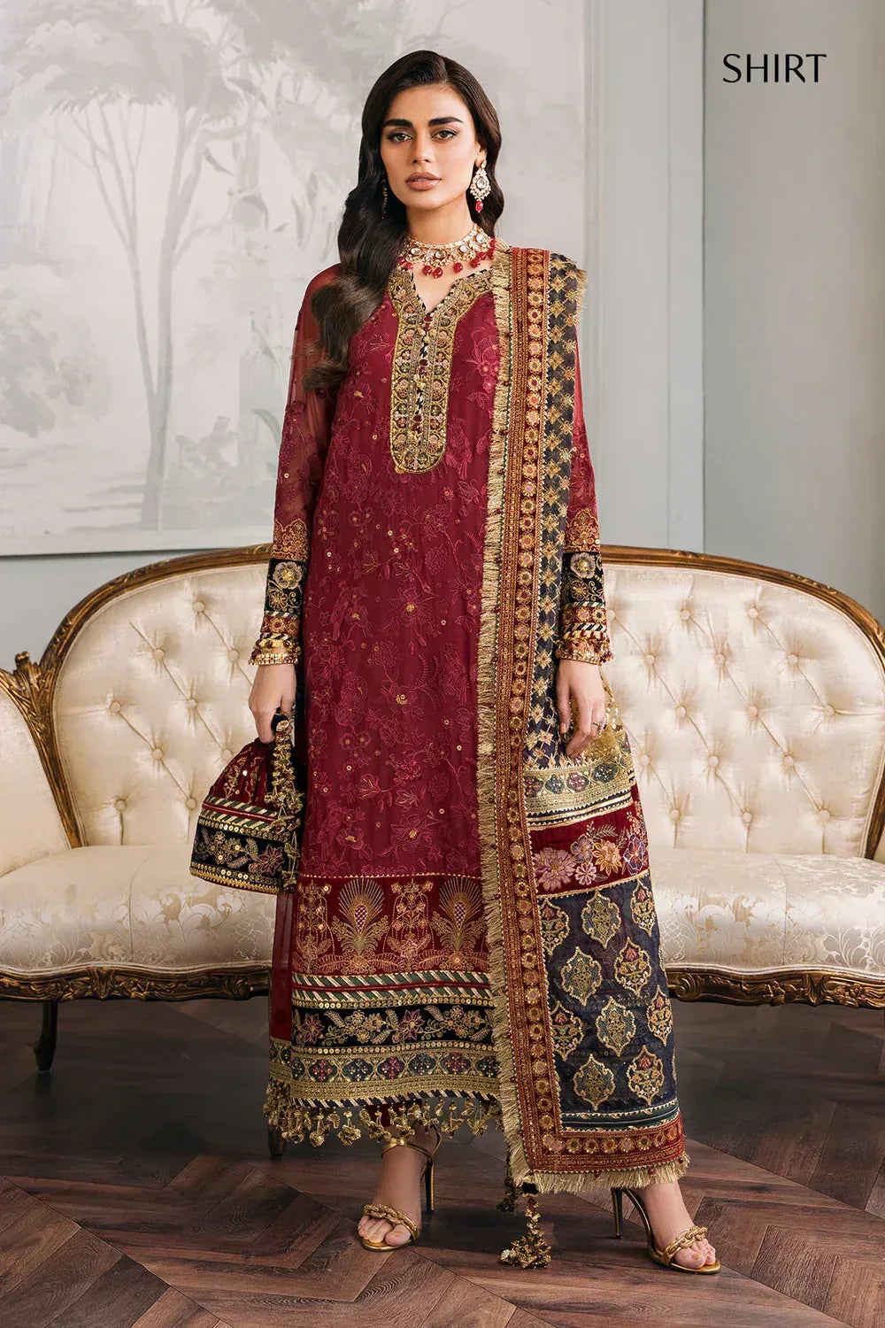 Baroque | Chantelle Embroidered Collection | CH12-07 - Aqsa Fabrics