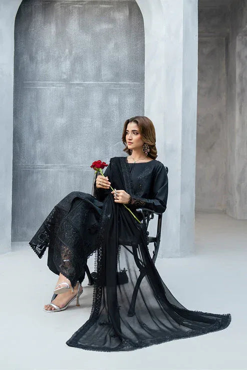 Imrozia Premium | Whispers  of Fall | SP-124 Noire - Aqsa Fabrics