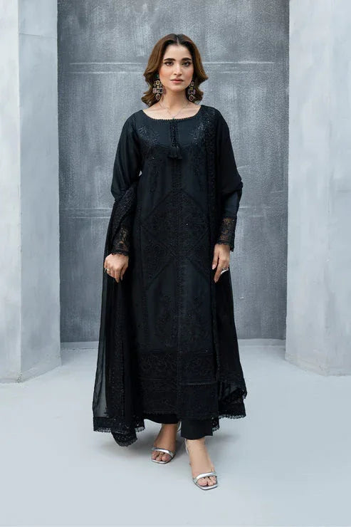 Imrozia Premium | Whispers  of Fall | SP-124 Noire - Aqsa Fabrics